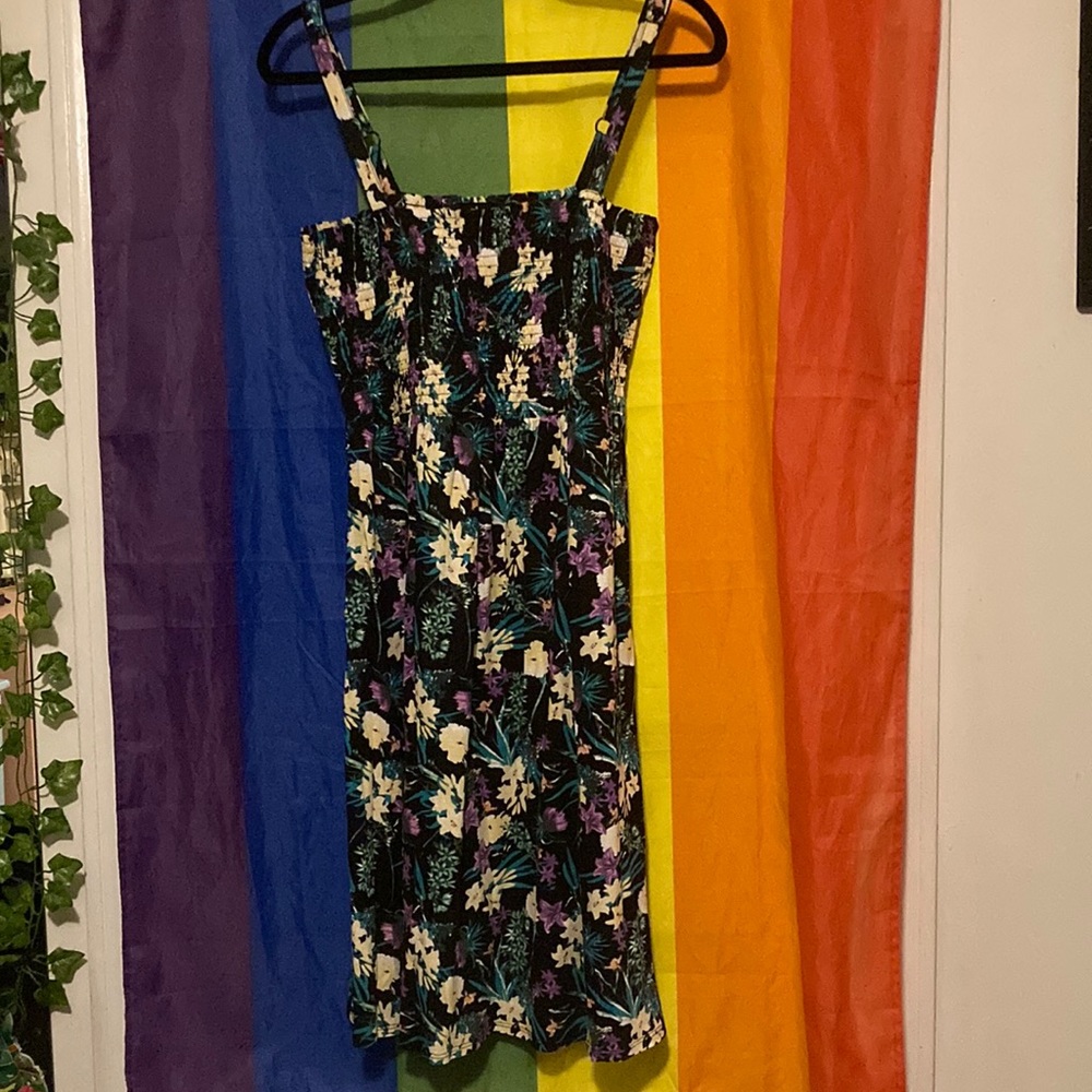 LAST CHANCE ✨ NWOT Ellos Floral Smocked Bodice Tank Dress